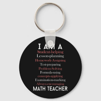 Math teacher key ring