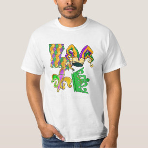 Math Teacher Mardi Gras Party Mask T-Shirt