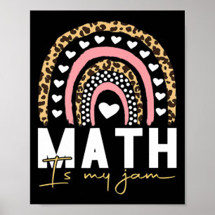 Math Teacher - Math is My Jam Back To School Poster