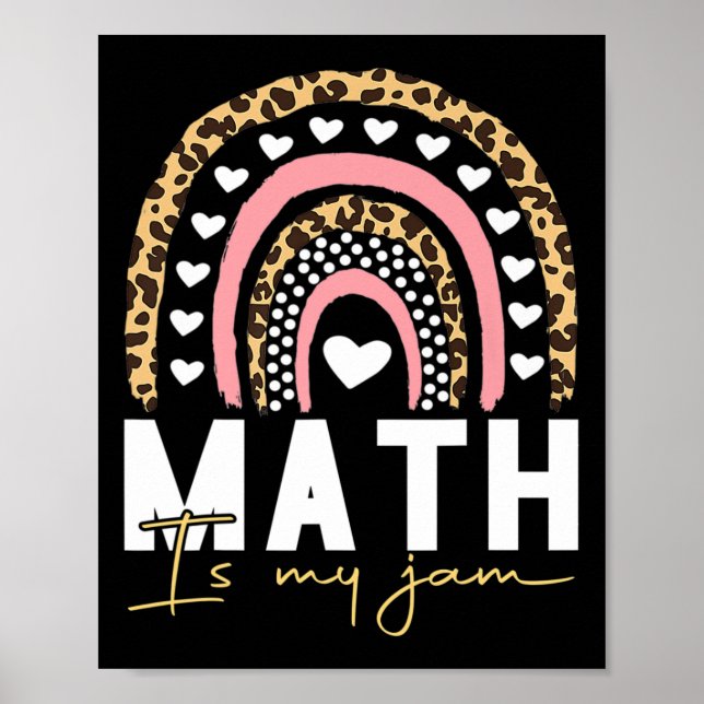 Math Teacher - Math is My Jam Back To School Poster (Front)