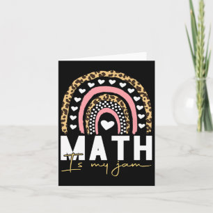 Math Teacher - Math Is My Jam  Card