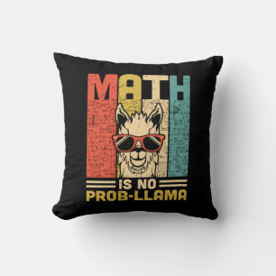 Math Teacher Math Is No Problem Cushion