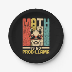 Math Teacher Math Is No Problem Paper Plate