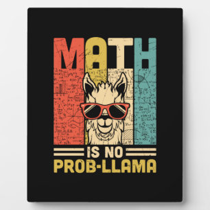 Math Teacher Math Is No Problem Plaque