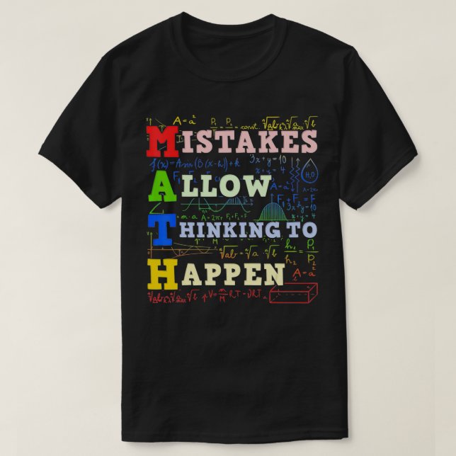 Math Teacher Math Student Mathematics  T-Shirt (Design Front)