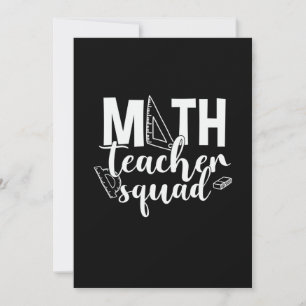 Math Teacher Math Teacher Squad Holiday Card