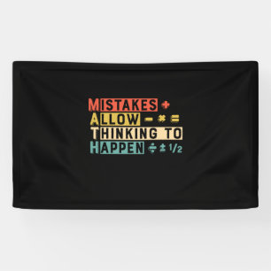 Math Teacher Math Thinking To Happen Banner