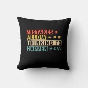 Math Teacher Math Thinking To Happen Cushion
