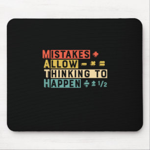 Math Teacher Math Thinking To Happen Mouse Mat