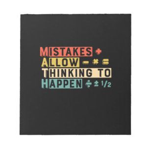 Math Teacher Math Thinking To Happen Notepad