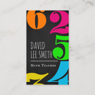 Math Teacher / Math Tutor Business Card