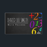 Math Teacher / Math Tutor Business Card<br><div class="desc">Math Teacher / Math Tutor</div>