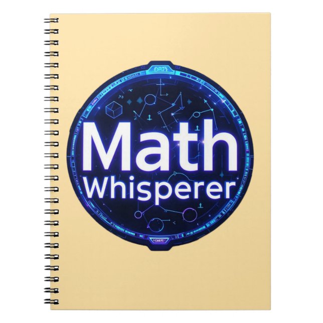 Math Teacher Math Whisperer Notebook (Front)