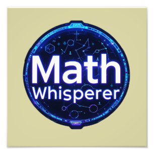 Math Teacher Math Whisperer Photo Print