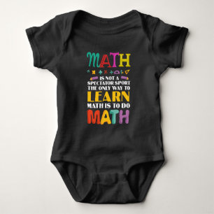 Math Teacher Mathematical Study Student School Baby Bodysuit