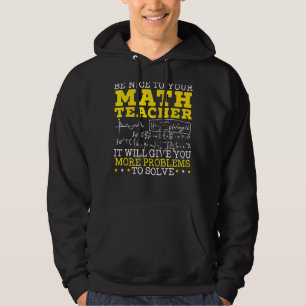 Math Teacher Mathematician Mathematics School Numb Hoodie