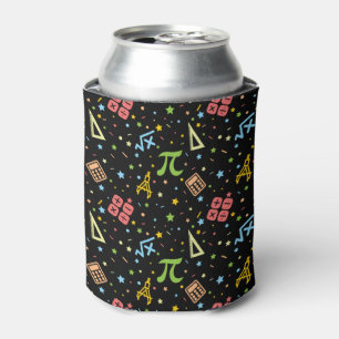 Math Teacher - Mathematics Symbols Pattern Can Cooler