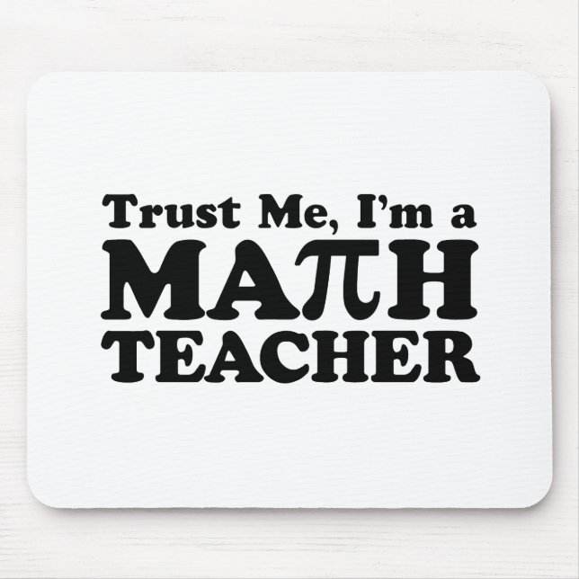 Math Teacher Mouse Mat (Front)