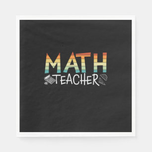 Math Teacher Napkin