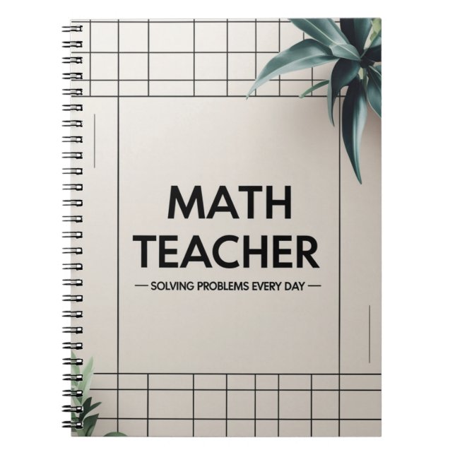 Math Teacher Notebook (Front)