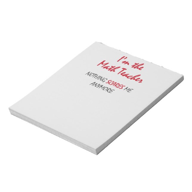 Math Teacher Notepad (Rotated)