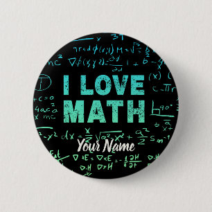 Math Teacher or Mathematics Professor and Student 6 Cm Round Badge
