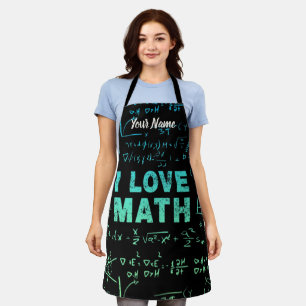 Math Teacher Or Mathematics Professor And Student Apron