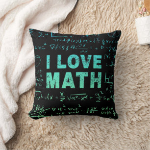 Math Teacher Or Mathematics Professor And Student Cushion