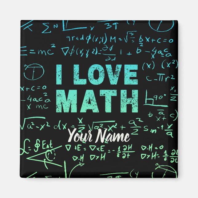 Math Teacher or Mathematics Professor and Student Magnet (Front)