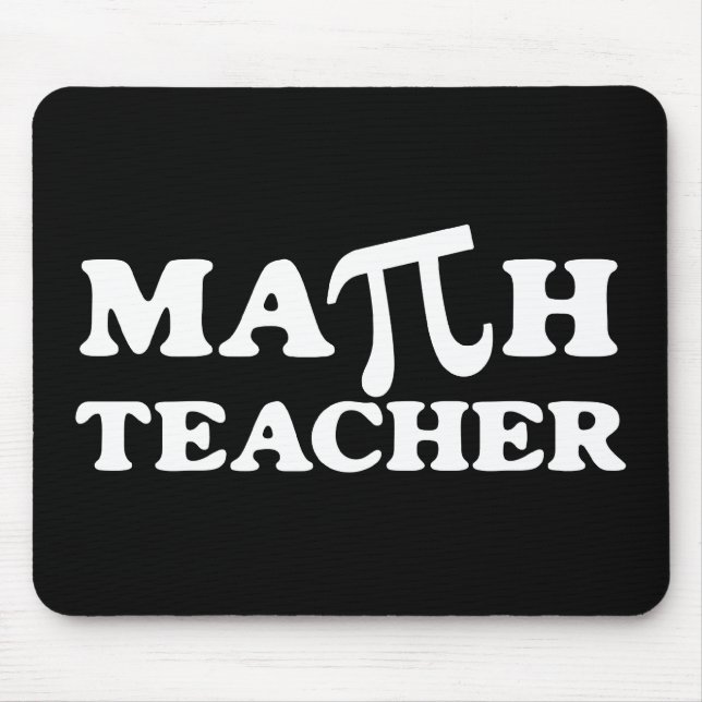 Math Teacher PI Mouse Mat (Front)