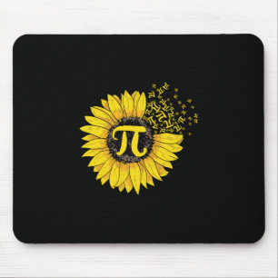 Math Teacher Pi Number Sunflower Mouse Mat