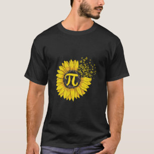Math Teacher Pi Number Sunflower T-Shirt