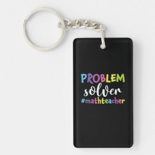 Math Teacher Problem Solver Key Ring