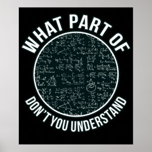 Math Teacher Sarcasm Mathematics Maths Student Poster