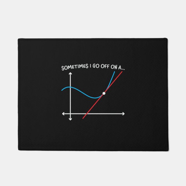Math Teacher Sometimes I Go Off Doormat (Front)