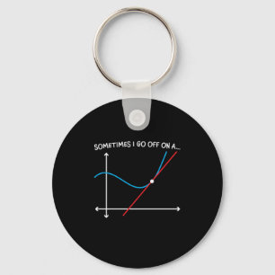 Math Teacher Sometimes I Go Off Key Ring