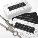Math Teacher Stylish Mathematics Formulas Pattern Business Card<br><div class="desc">Mathematics Teacher Stylish Math Formulas Pattern Personalised Business Card Template for you. All text style, colours, sizes can be modified to fit your needs. (1) For further customisation, please click the "customise further" link and use our design tool to modify this template. (2) If you need help or matching items,...</div>
