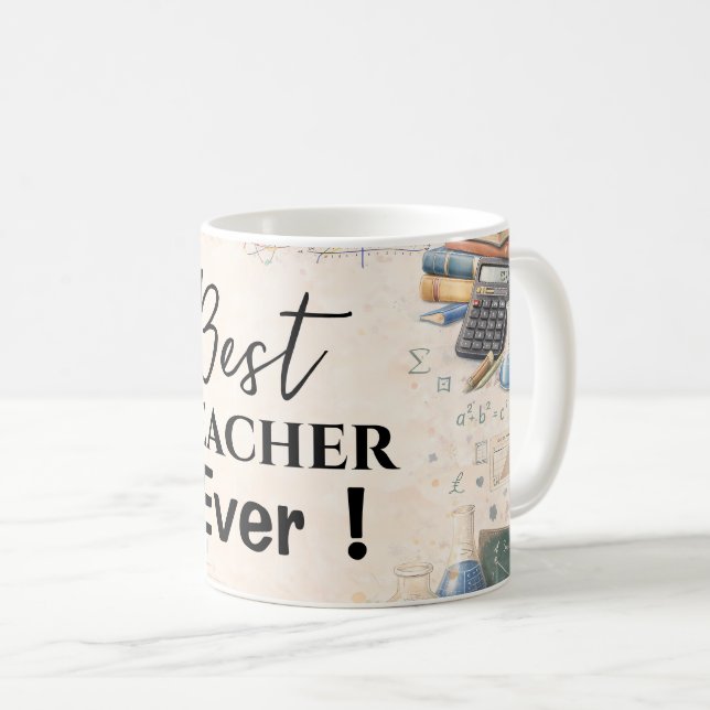 Math Teacher Thank You Mug (Front Right)