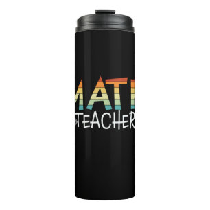Math Teacher Thermal Tumbler