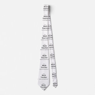 Math Teacher Tie