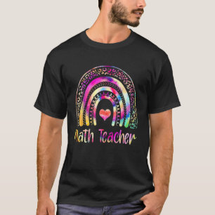 Math Teacher Tie Dye Rainbow Math Is My Jam Back T T-Shirt