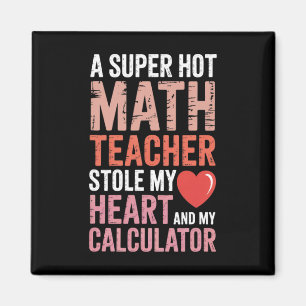 Math Teacher Valentine's Day Heart Equation Algebr Magnet
