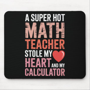 Math Teacher Valentine's Day Heart Equation Algebr Mouse Mat
