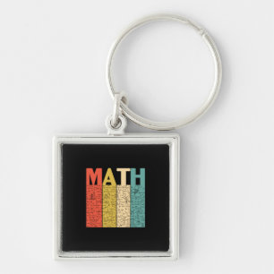 Math Teacher Vintage Math Definition Key Ring