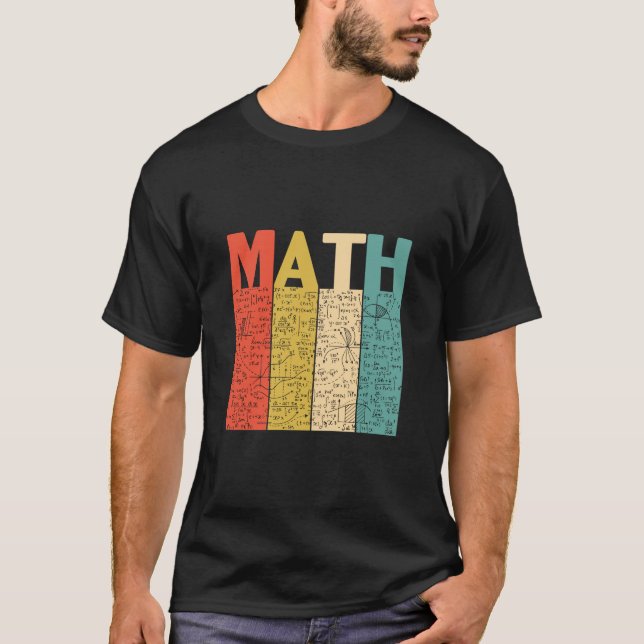 Math Teacher Vintage Math Definition T-Shirt (Front)