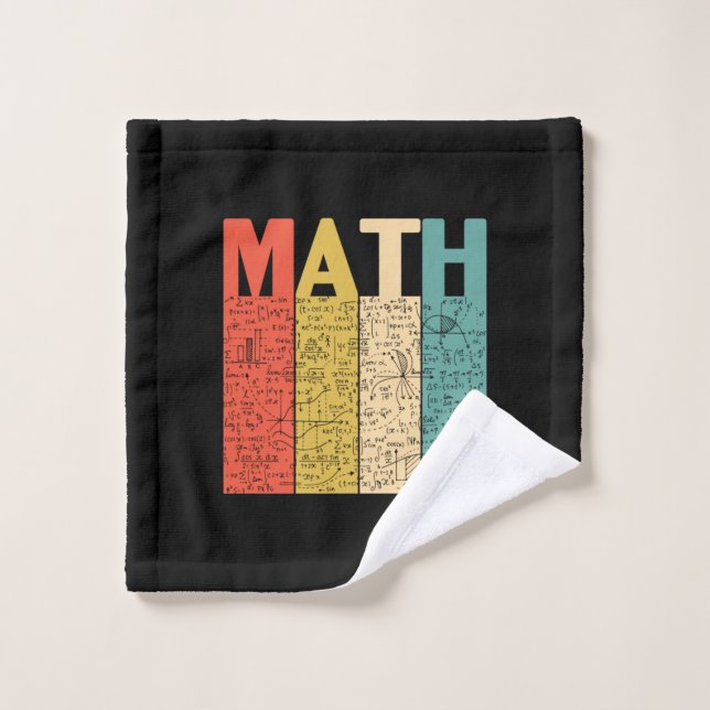 Math Teacher Vintage Math Definition Wash Cloth (Wash Cloth)