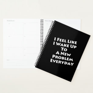 Math Teacher - Wake Up to New Problem Everyday Planner