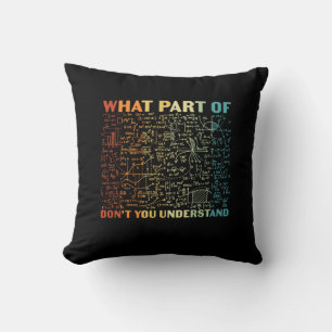 Math Teacher What Part Of Math Cushion