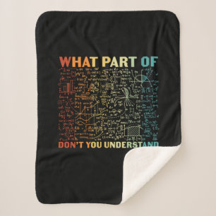 Math Teacher What Part Of Math Sherpa Blanket