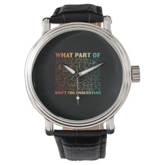 Math Teacher What Part Of Math Watch